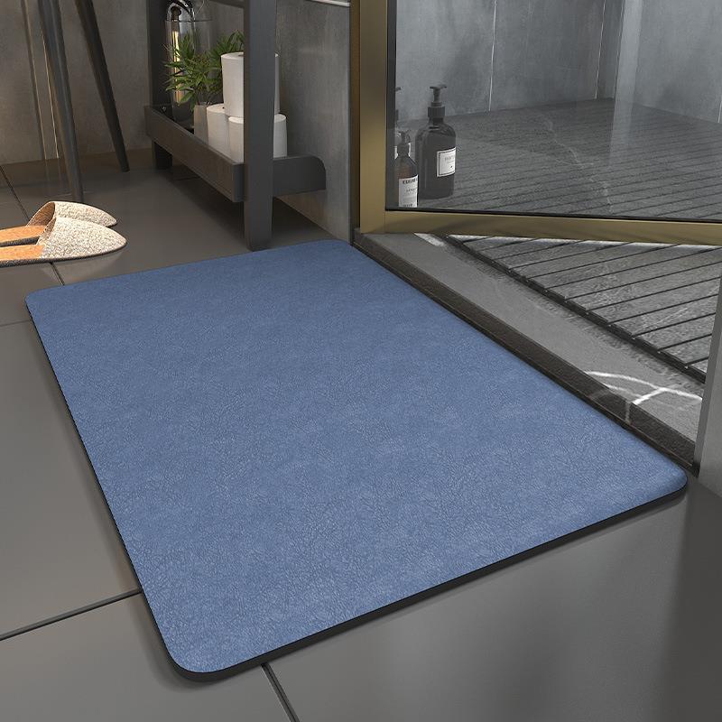 Solid color floor mat water absorbing mat anti slip soft pad