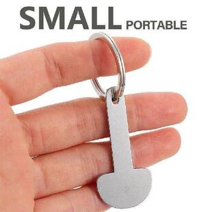 Trolley Token Shopping Cart Keyring Rings Coin Quarter