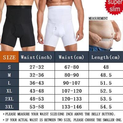 Men Tummy Control Shorts Body Shaper Compression High Waist
