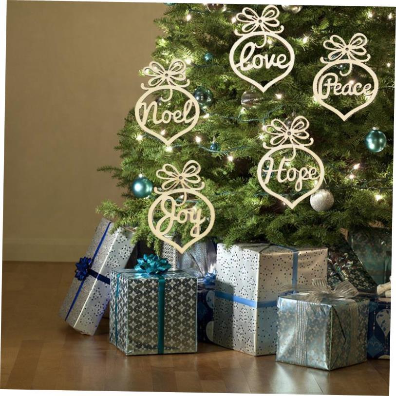 木制工艺品挂件圣诞灯泡装饰品