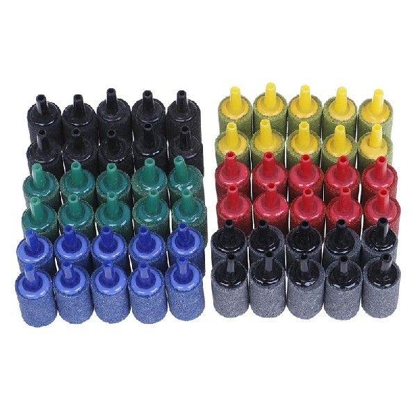 10pcs Cylinder Bubble Aeration Aerator Air Stone For