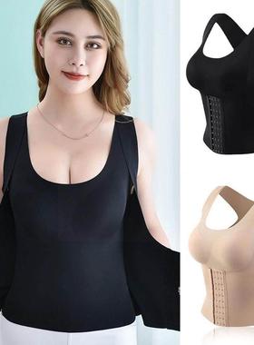 Women Shapewear Girdle Posture Corrector Bra Seamless Vest o