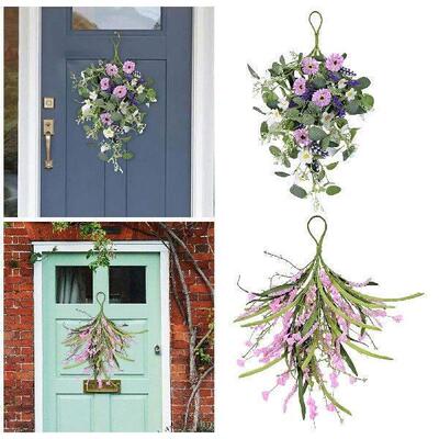 Front Door Teardrop Wreath Artificial Wreath Swag