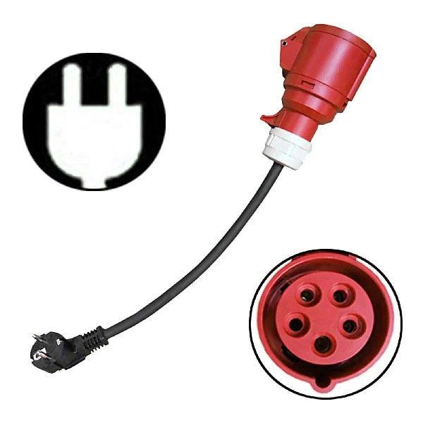 Schutzkontakt Plug to Cee Adapter 5 Pin 16A Coupling Socket