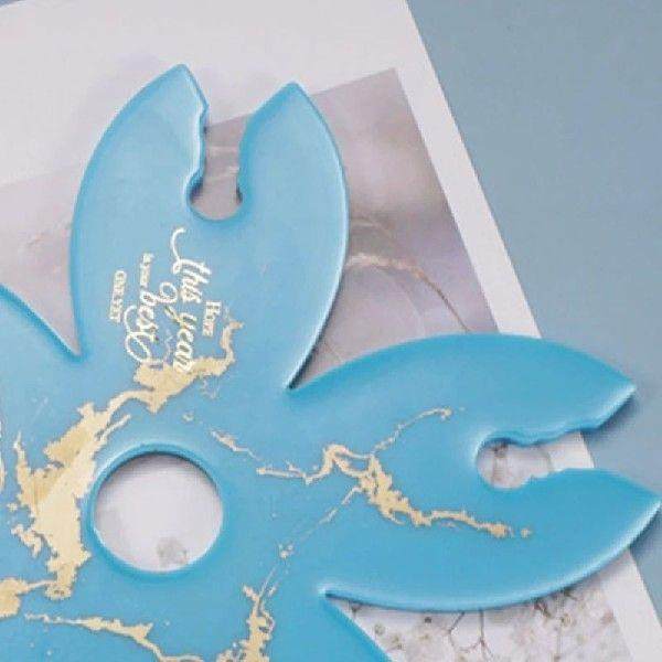 Crystal Wine Tray Plate Casting UV Epoxy Mould DIY Crafts