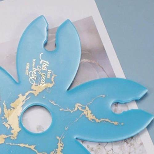 Crystal Wine Tray Plate Casting UV Epoxy Mould DIY Crafts