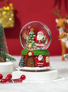 Christmas luminous crystal ball music box Eve children gift