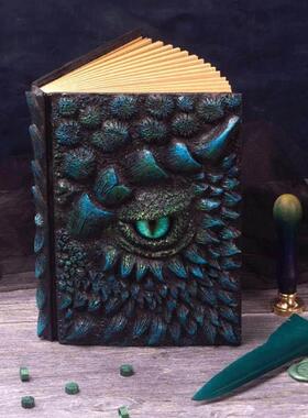 Deluxe Animated Dragon Book龙之书树脂工艺品A5手账本摆件酷炫