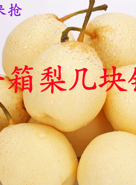 【河北正宗鸭梨】当季新鲜水果10/5/3斤装水晶梨薄皮梨子整箱包邮