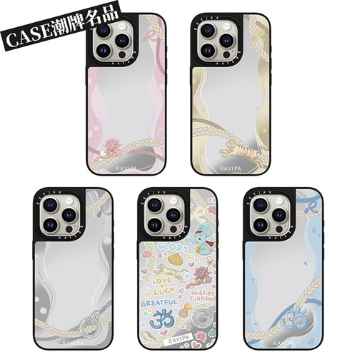 CA联名RAVIPA适用iPhone17Pro苹果16Promax手机壳13镜面14高级感15防摔套16Pro个性17Promax女款Plus磁吸12
