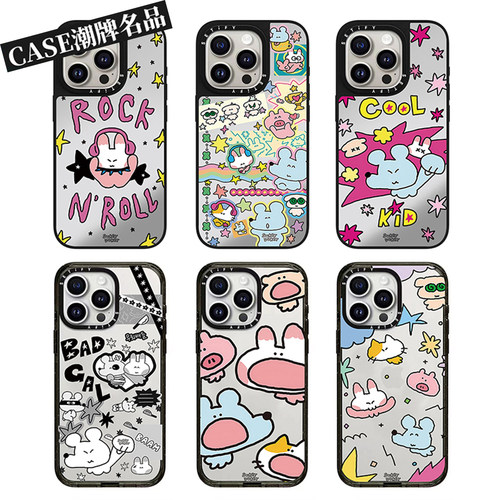CA联名Sukeydokey适用iPhone17Pro苹果16Promax手机壳13镜面14防摔15卡通16Pro可爱17Promax可磁吸Plus透明12