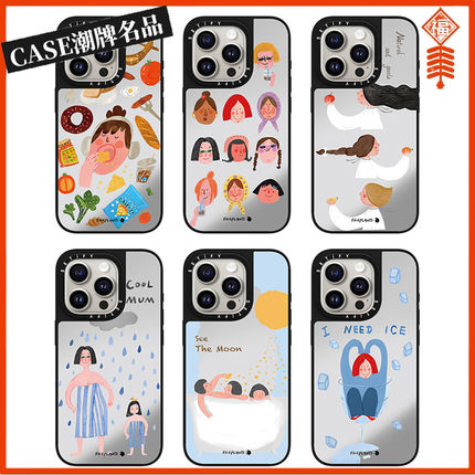 CASE快乐女孩适用iPhone17Pro苹果16Promax手机壳13镜面14高级感15防摔16Pro个性17Promax女款Plus磁吸Air/12