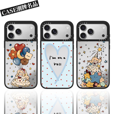 CA星星女孩适用iPhone17Promax苹果16Pro手机壳13镜面14防摔套15个性16Promax可爱17Pro少女Plus磁吸12轻奢11