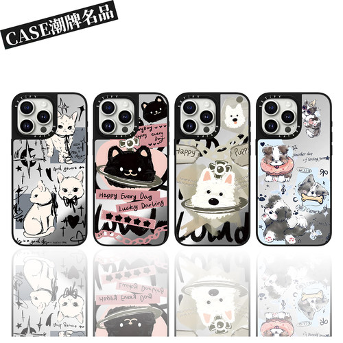 CA西高地猫咪小狗12适用iPhone17Pro苹果16Promax手机壳13女款14防摔15个性16Pro可爱17Promax磁吸Plus轻奢11