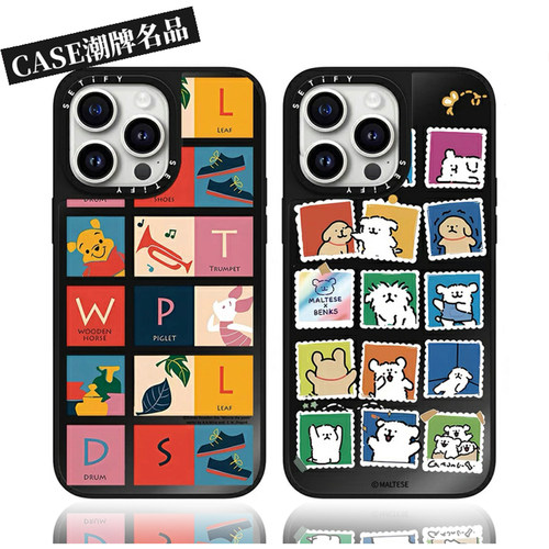 CA维尼熊适用iPhone17Promax苹果16Pro手机壳13潮牌14防摔套15卡通16Promax可爱17Pro女款Plus可磁吸12轻奢11