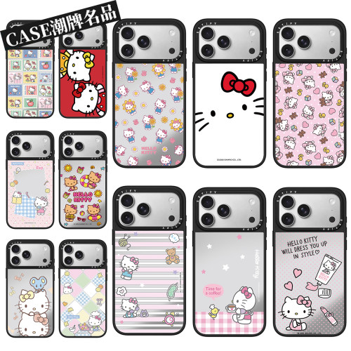 CA凯蒂猫适用iPhone17Promax苹果16Pro手机壳13镜面14防摔套15个性16Promax卡通17Pro可爱Plus磁吸12高级感11
