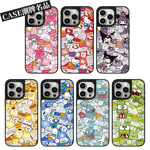 CA三丽鸥联名12适用iPhone17Pro苹果16Promax手机壳13女款14防摔套15高级感16Pro可爱17Promax磁吸Plus轻奢12