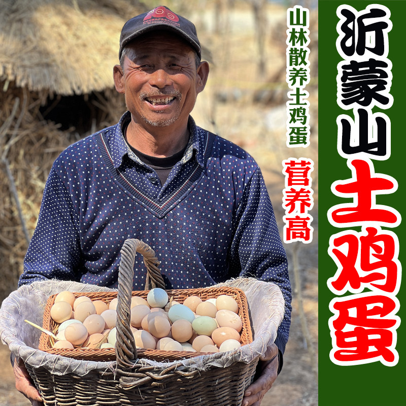 正宗沂蒙山散养新鲜土鸡蛋