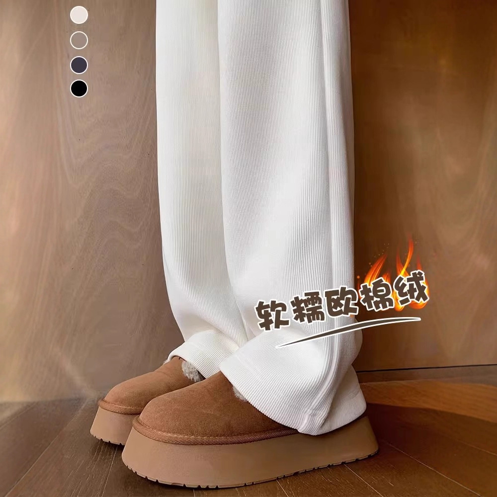 加厚加绒显瘦休闲裤2025