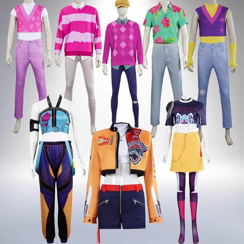 猎魔女团K-POP明星cos服鲁米米拉佐伊女团动漫角色舞台演出服