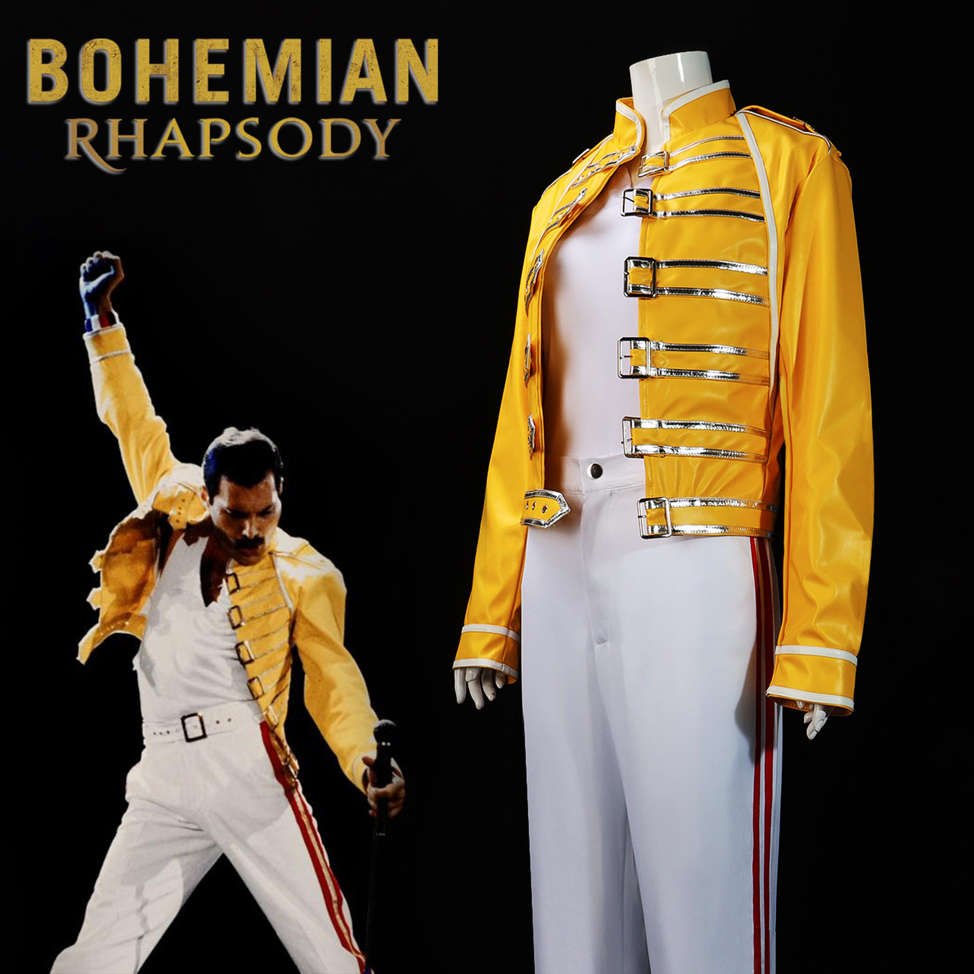 皇后乐队主唱弗莱迪cosFreddieMercury佛莱迪摩克瑞cos服装
