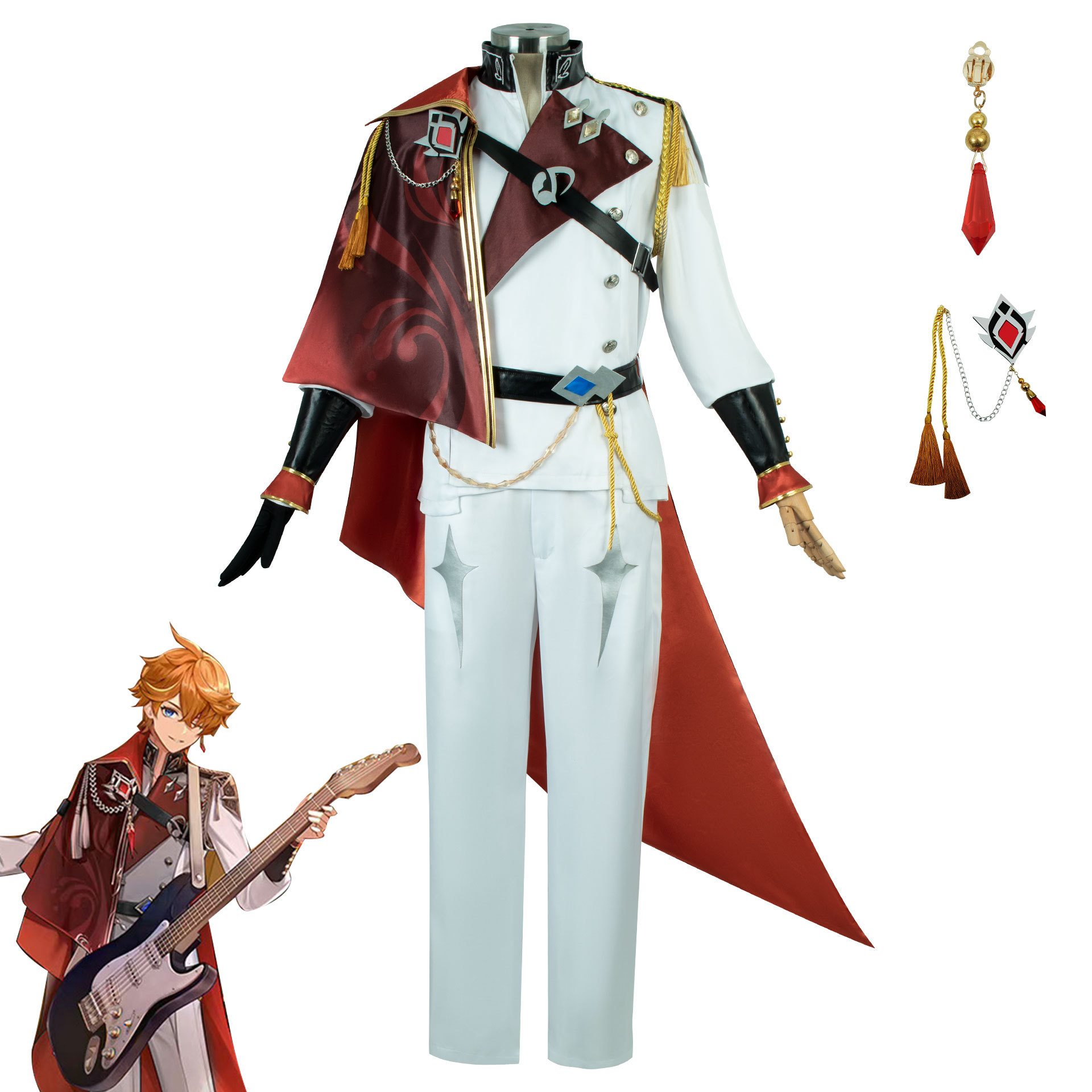 原神cos公子阿贾克斯达达利亚cos服音乐会cosplay游戏服装音乐会