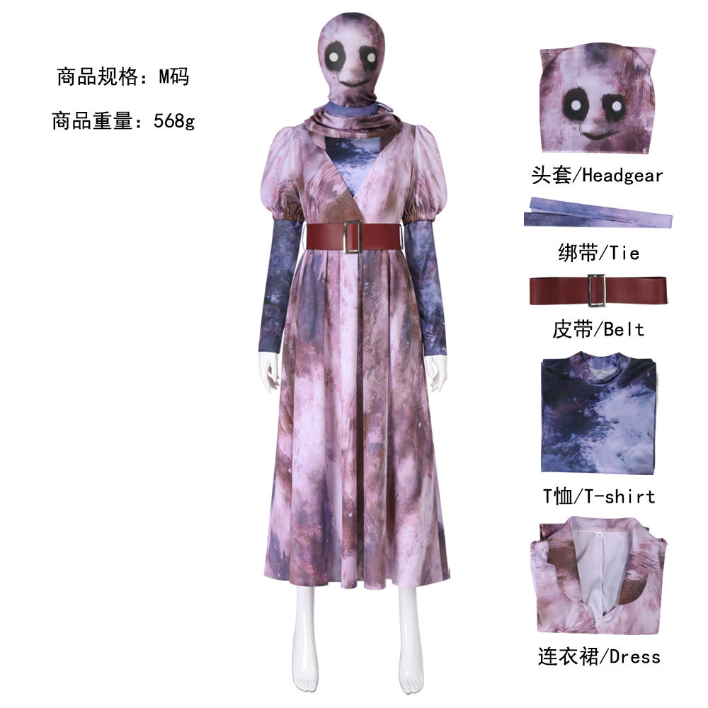 游戏黎明杀机寂静岭护士服cos万圣节恐怖npc角色护士血渍连衣裙