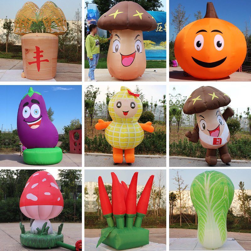 定制充气卡通气模蔬菜水果农作物仿真模型西红柿粮仓番薯行走人偶
