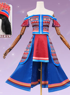 精灵梦cos服黑香菱cosplay二次元动漫女装连衣裙礼服全套