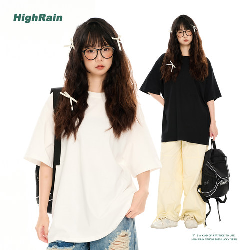 常规纯棉短袖T恤女基础款