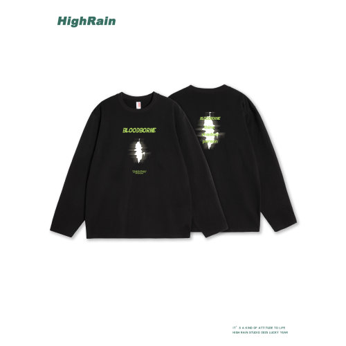 HighRain暗黑风长袖T恤男Bloodbo