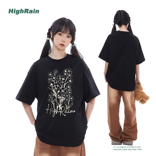 趣味印花短袖T恤女夏季新款