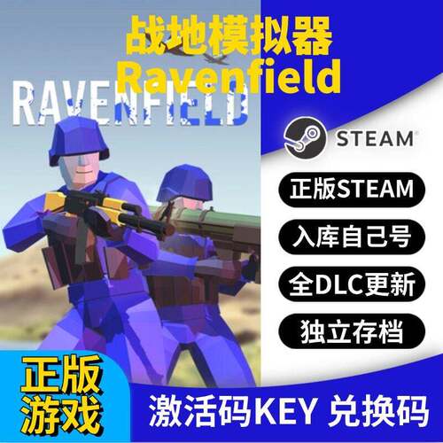 steam正版战地模拟器激活码CDK入库Ravenfield全DLC全球区国区