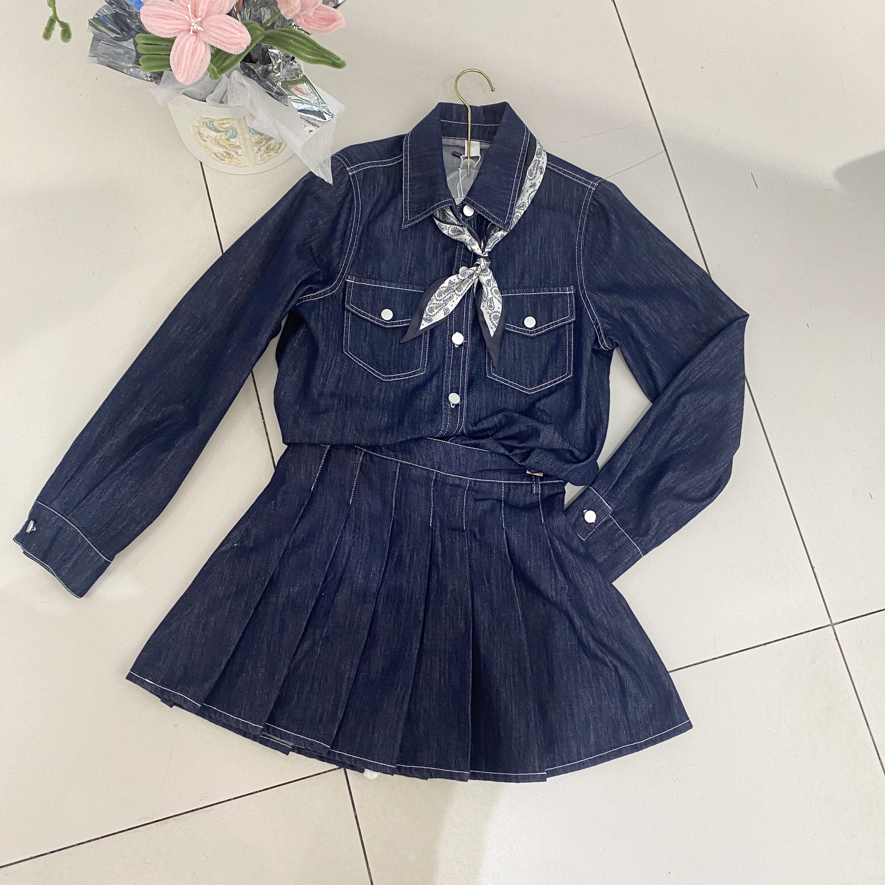 依服同款时尚套装2025春季新款韩版时尚甜酷个性百搭上下套裙