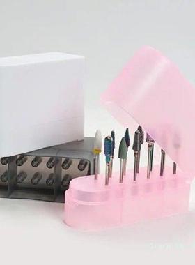 12 Holes Nail Drill Bits Organizer Nail Drill Bits Holder