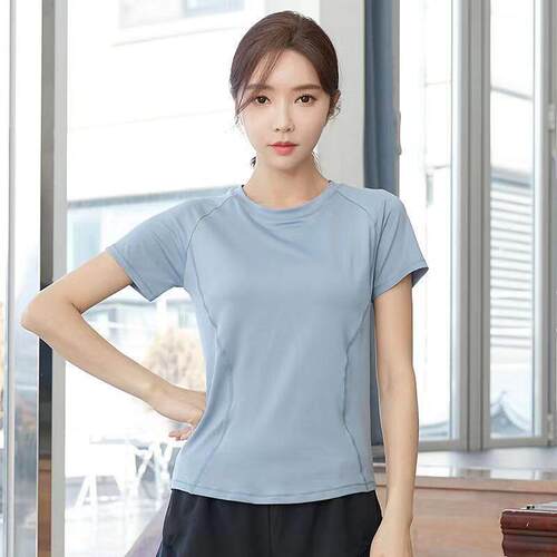 Summer Morning Running Sports Top Short-sleeved T-shirt Temp