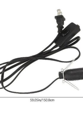 2 Pcs Crystal E12 Wire Light Socket Cord Copper Replacement