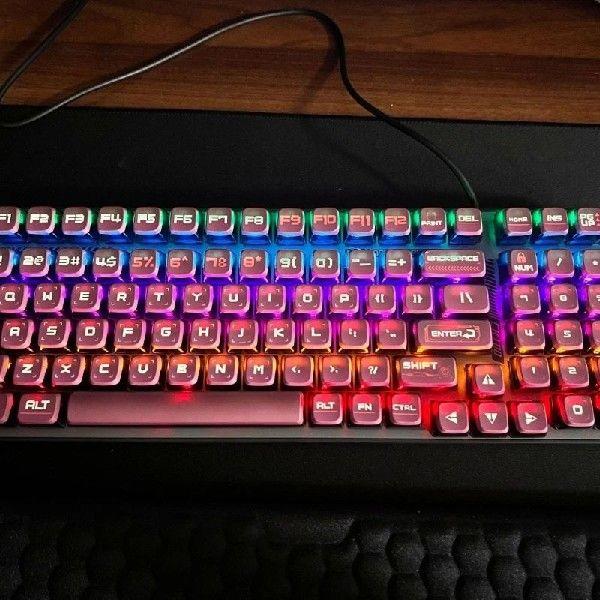 XDA Keycaps, 128Keys Gradual Change Color Thick PBT