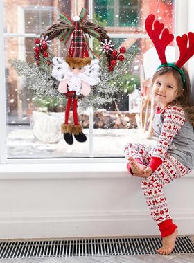 Christmas Wreath Artificial Dead Branches Garlands Hanging F