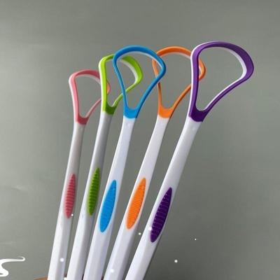 1pc Tongue Scraper Soft Silicone Tongue Brush Cleaning The