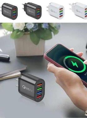 Fast Charger B Four-Port Plug Adapter Cube Charging