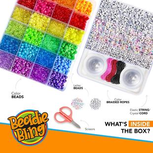 Kit For Charm Pony Bracelet DIY Beads Making Acrylic Jewelry