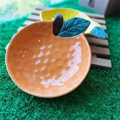 Ceramic Fruit Shape Sauce Dish Seasoning Dipping Bowl