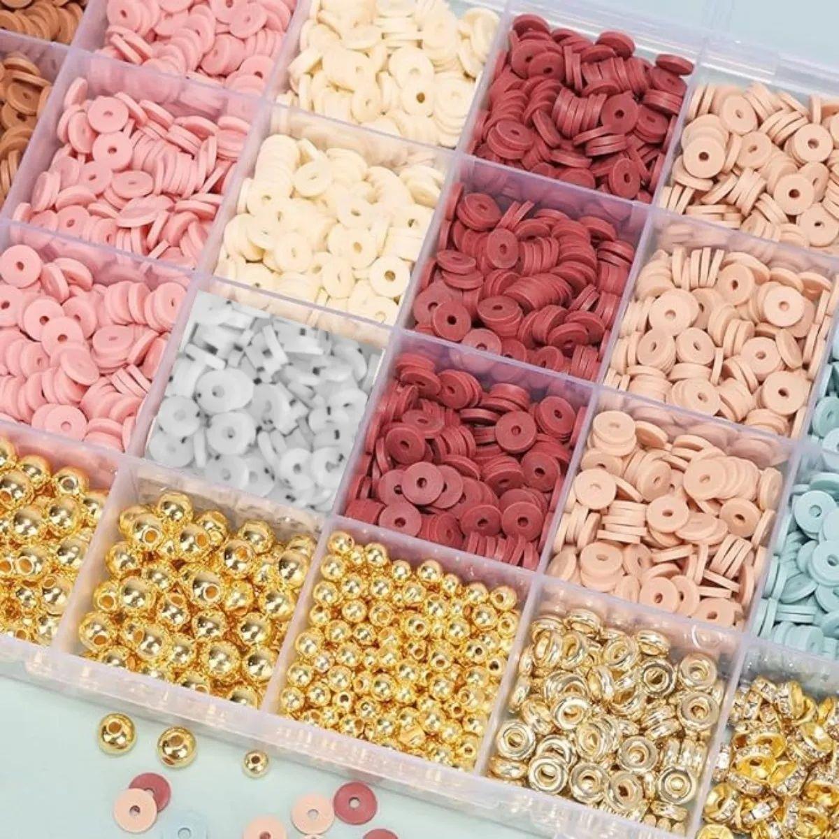 Clay Beads Bracelet Kit Friendship Bracelet Making Kit Golde