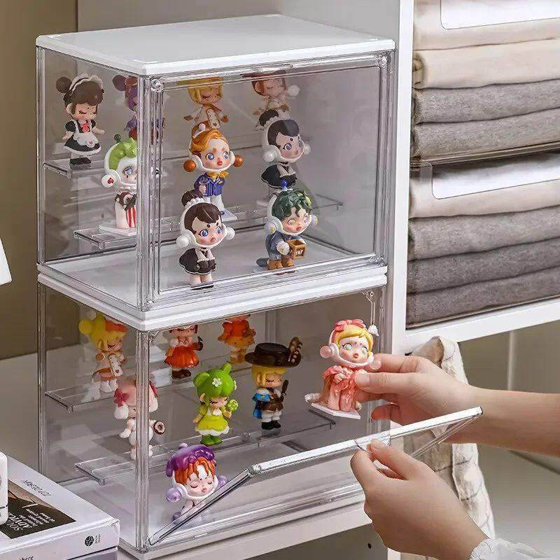 1pc Three Layer Acrylic Display Rack Transparent Ladder Hand