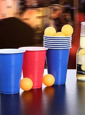 24Pcs Plastic Table Tennis Cups with Ping-pong Balls