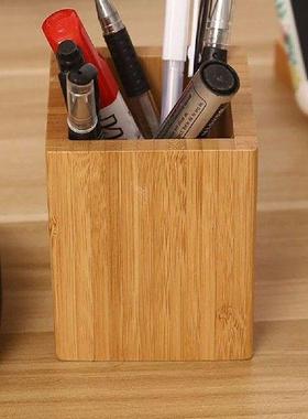Bamboo Wood Storage Box Pen Holder Desk ganizer Pencil