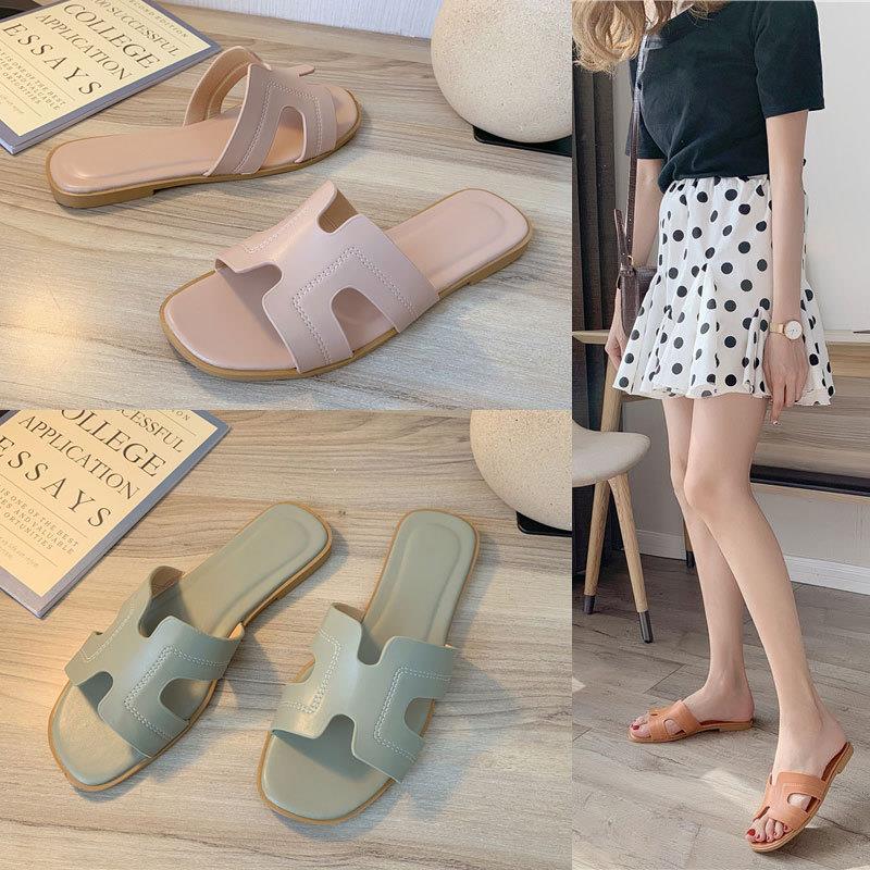 beach Slippers women fashion wear flat sandals lady 沙滩拖鞋