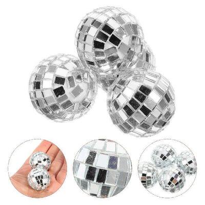 12 Pcs Disco Mirror Ball Balls Mini Little Party Decoration