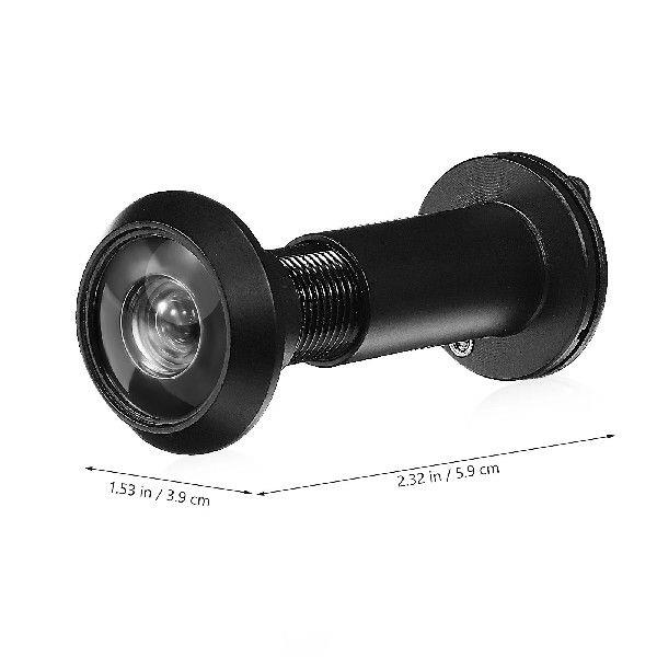 Wide Angle Black Cat Eye Door Viewer 220 Degree Peephole